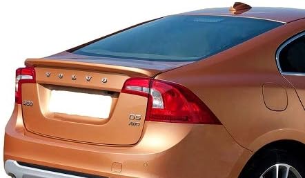 Accent Spoilers - Spoiler for a Volvo S60 Factory Style Lip Spoiler-Flamenco Red Met Paint Code: 702