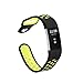 Hanlesi Fitbit Charge 2 HR Bands Soft Silicone Breathable Fashion Sport Strap for Fit bit Charge2 Replacement Original Accessory Black Wristband with Hole Resistant Fade for Man & Woman Green Small