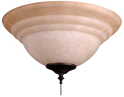 Ellington Elkt126 11 2 Light Bowl Fan Light Kit With Tea Stained Glass