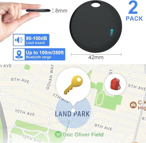 Android Smart Tracker Tag, Android Bluetooth Tracker Tag Locator Tracker Tag for Luggage/Bags/Wallets/Backpacks, Keys Find Objects Compatible "Google Find Hub"