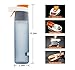 Teentumn Sports Water Bottle, Drinking and Spraying Bottle for Humidification and Cooling, 20oz (600ml), Orange