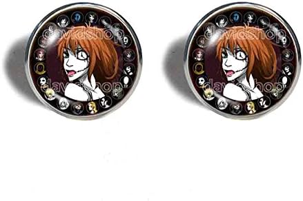 Handmade Design By ShiCong Fashion Jewelry Creepypasta CREEPY PASTA TICCI TOBY Cufflinks Cuff links Gift JEFF THE KILLER Clockwork Your Time Is Up JEFF Cosplay