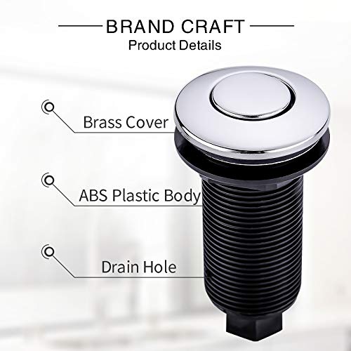 SINKINGDOM Garbage Disposal Sink Top Air Switch Kit with Long Button