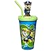 Zak Designs Paw Patrol - Funtastic Tumbler with Straw and Unique 3D Character on Lid, 360 Degrees Sculpted Design Stands Out, Screw-On Lid with Durable Straw Keeps Liquids In (15oz, BPA-Free)