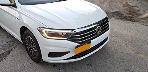 GMG Motorsports NO Holes License Plate Bracket Kit for VW Jetta 2019 - Present Models Including GLI (7th Gen) No Drill Tow Hook License Plate Mount