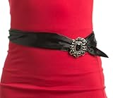 Women's One Size Jewel Buckle Sash Belt