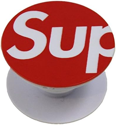 PopStyle Grip Stand for Smartphone (Supreme Sup Red) Phone Tablet Expanding Holder High Fashion Inspired Luxury Quality 3M