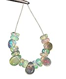 3.09 TCW Natural Ethiopian welo Fire Opal Almonds & Roundel Beads Demi strand 79AZ01