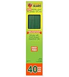 Mosquito Guard Incense Repellent Sticks - Made with Natural Plant Based Ingredients: Citronella, Lemongrass & Rosemary Oil - 40 Pack - Deet Free