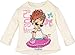 Disney Fancy Nancy Toddler Girls' 3 Piece Long Sleeve Fleece Top, T-Shirt & Pants Set, Pink (4T)