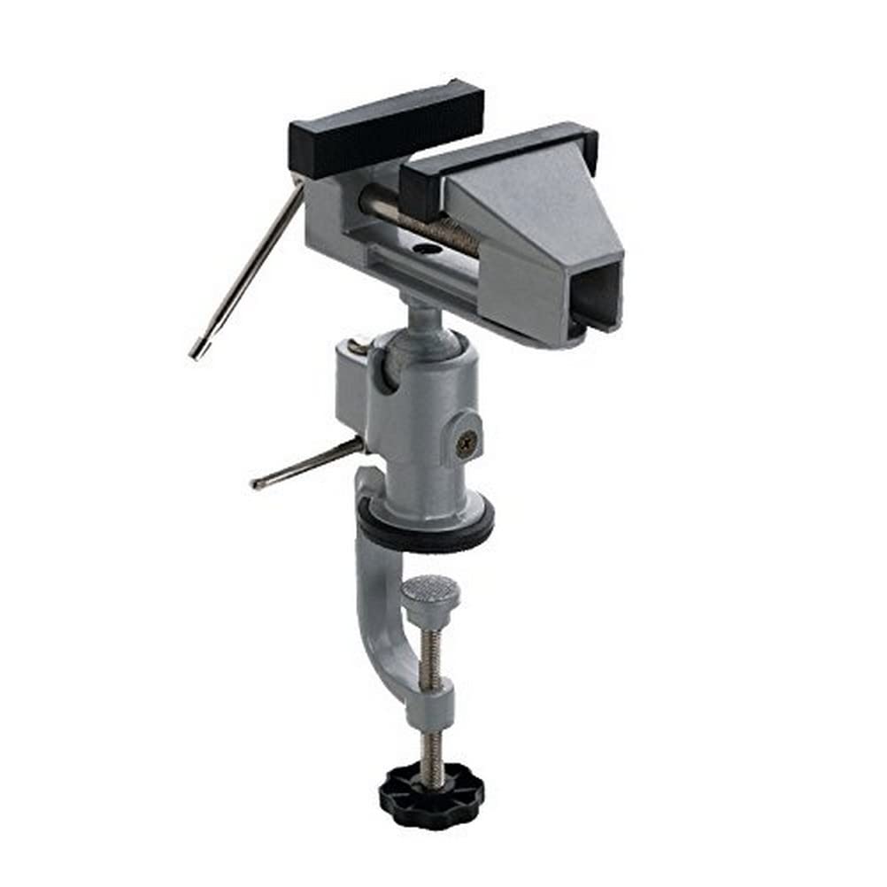 Connex COM870050 Hinged Vice with Drill/Machine Holder, Grey, 75 mm