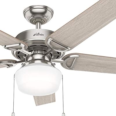 Hunter Fan 52 Inch Brushed Nickel Ceiling Fan With