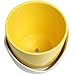 Decorative Yellow & White Nesting Design Ceramic Flower Planter Pot/Plant Container w/Attached Saucer
