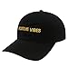City Hunter C104 Positive Vibes Cotton Baseball Dad Caps 19 Colors (Black)