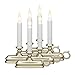 Xodus Innovations FPC1525P-6 Battery Operated LED Window Candle with New Hot Spot Technology and Dusk to Dawn Light Sensor, Plastic Silver/Pewter Base (Pack of 6)