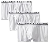 BOSS HUGO BOSS Men's Cotton Stretch 3 Pack Boxer Shorts/Trunks, White, X-Large