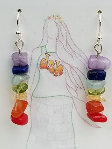 Stone Chip Chakra Earings