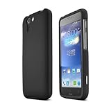 PadFone X Case, [Black] Slim Grip Rubberized Hard Plastic Case for Asus PadFone X (2014)