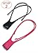 SLEEKLIGHTING LED Silicone Hands Free Neck Light - Great for Hiking, Grilling, Work, Camping - Pack of 2 Black and Pink