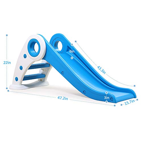 Foldable Toddler Slide, FOME Children Slides and Climbers Indoor Slide