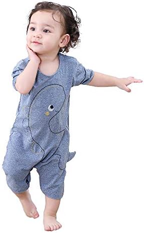 COTTON FAIRY Newborn Baby Boys Dinosaur Rompers Girls Onesie Outfits