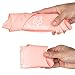 PandaEar Set of 2 Cute Silicone Bibs for Babies & Toddlers (10-72 Months) Waterproof, Soft, Unisex - Pink/Yellow