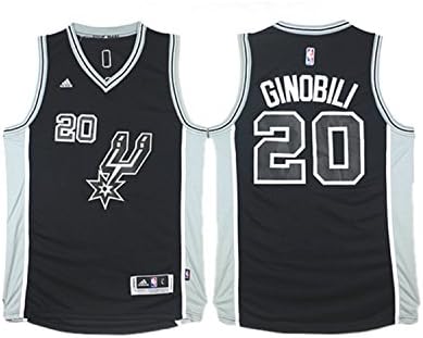 Spurs 20 Manu Ginobili Black 2015-16 Swingman Jersey Size-L
