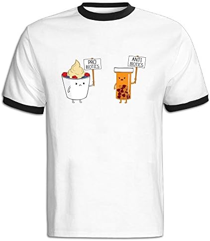 Probiotics Antibiotics Ice Cream Drink Men's Contrast Color TShirt