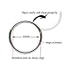 NewkeepsR 20G 5mm Extremely Tiny Ring 316L Surgical Steel Nose Hoop Hinged Clicker Segment Tragus Sleeper Earrings Piercing