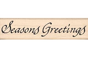 Stamps by Impression Seasons Greetings Christmas Rubber Stamp