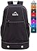 Venture Pal 35L Large Lightweight Packable Hiking Backpack with Wet Pocket & Shoes Compartment Travel Backpack & Day Backpack for Women Mens(Black)