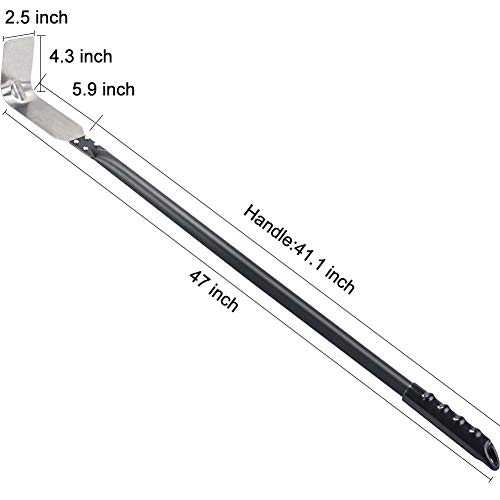 SHANGPEIXUAN Pizza Oven Cleaning Oven Rake Stainless Steel Ash Scraper