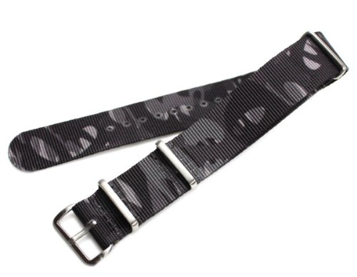 Numeral Camouflage - N.A.T.O. Strap [Brushed finish 22mm]