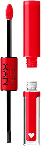 NYX Lip Gloss High Pigment Long Lasting No Transfer Rebel In Red