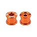 Choose 7075 Alloy Double Chainring Bolts/Nuts 5 Set Orange