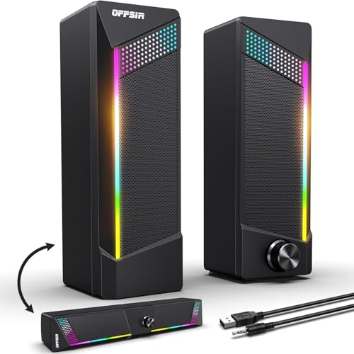 OFFSIR 2-in-1 Gaming Speakers