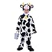 Spooktacular Creations Unisex Toddler Cow Costume Jumpsuit Outfit with Milking Bucket for KIds Child Boys and Girls Halloween Costume Cosplay, Trick or Treat Farm Party Dress Up (3T(3-4yrs))
