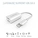 Dual Lightning Adapter & Splitter for iPhone 7 / 7 Plus, ILDOCK Lightning Splitter Audio + Charge and Sync Data Compatible for iOS 10.3-11 (white)