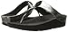 FitFlop Women's Pierra Flip Flop, Pewter, 9 M US