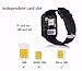 DZ09 Bluetooth Smart Watch Phone - WJPILIS Newest Touch Screen Smart Wrist Watch with Camera Pedometer Activity Tracker Support SIM TF Card for iphone Samsung LG IOS Android Phones (Black)