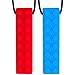 Sensory Chew Necklace for Boys & Girls - Kids Chewelry for Autism ADHD Oral Motor Chewing Biting Teething Needs - Chewlery Chew Brick (2-Pack) by Solace