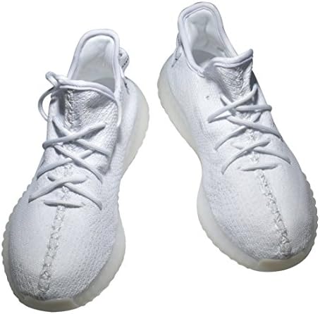 YAOXI Boost 350 V2 Men's Women's Breathable Mesh Braided Shoes Fashion Casual Sneakers Fitness Running Shoes Unisex (US_7/cm_250/EUR_40, White)