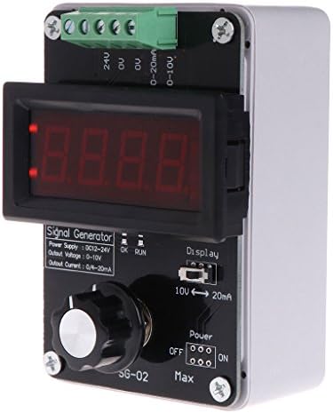 FlowerPEI Adjustable Current Voltage Analog Simulator Signal Generator 0~20mA DC 0~10V for PLC Panel Debugging Valve Adjustment Inverter Control Signal Sources Device