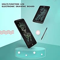 LCD Writing Drawing Board Electronic Screen Eye Protection Ultra-Thin Portable Waterproof Painting Graffiti Board Toddler Children Early Education Toys (Black)