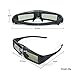 ExquizOn DLP Link 3D Active Shutter Glasses Compatible with 3D DLP Projectors BenQ, Optoma, Dell, Mitsubishi, Samsung, Acer, Vivitek, NEC, Sharp, ViewSonic & Endlethumb 2