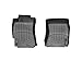 WeatherTech Custom Fit FloorLiners for Subaru Forester - 1st Row (441881), Black
