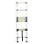 Luisladders Telescoping Ladder Multi-Use Telescopic Extension Ladder Anti-Pinch and Anti-Slip