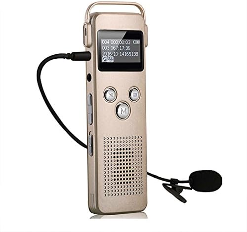 Noyazu A20 Portable Digital Recorder OLED Screen Stereo HD Recording 8GB Voice Activated Recorder Pro Dynamic Noise Reduction with MP3 Player Dual Microphone Recorder Dictaphone (A20G-8G)