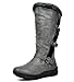 DREAM PAIRS Women's Winter Fully Fur Lined Zipper Closure Snow Knee High Boots