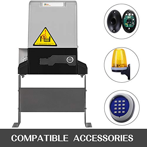 OrangeA Automatic Gate Opener 3300lb with Infrared Security Photocell Sensor with 2 Remote Controls Sliding Gate Opener Move Speed 43ft Per Min - Thumbnail 5
